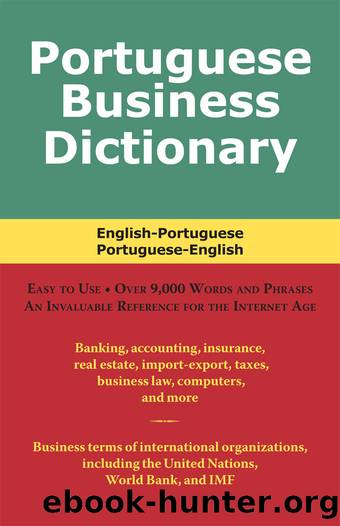 Portuguese Business Dictionary by Morry Sofer & MariCarmen Pizarro