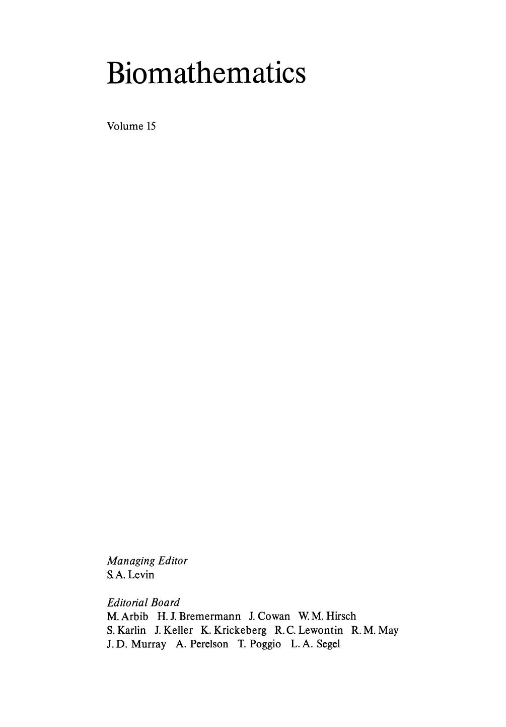 Positive Feedback in Natural Systems by Donald L. DeAngelis Wilfred M. Post Curtis C. Travis (auth.)