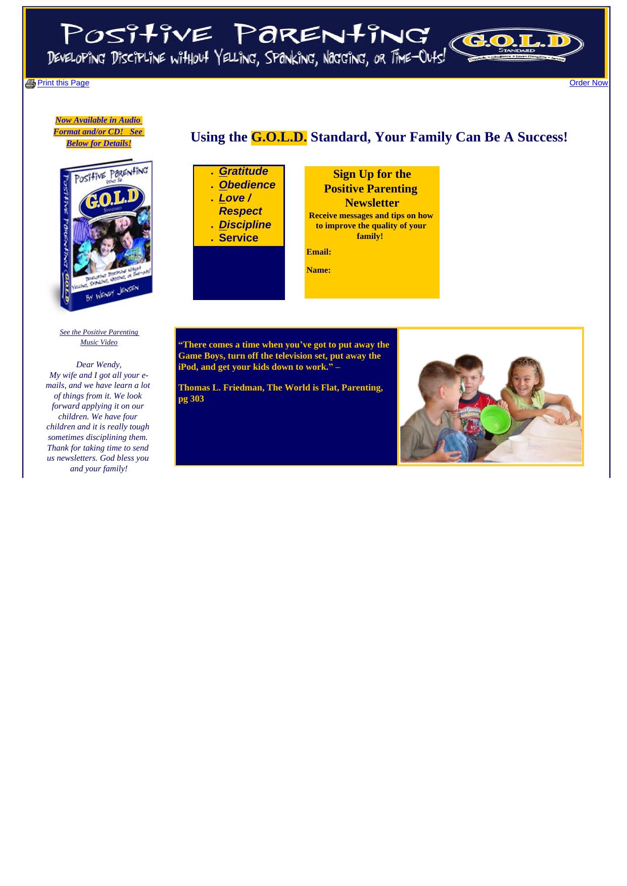 Positive Parenting Using The G.o.l.d. Standard. by Best of Kuszter's Collection
