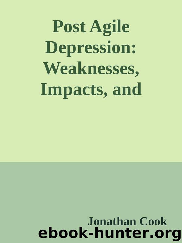 Post Agile Depression: Weaknesses, Impacts, and Effects When Implementing an Agile Development Model by Jonathan Cook