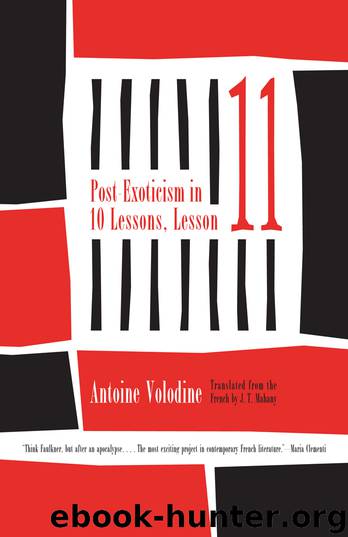 Post-Exoticism in Ten Lessons, Lesson Eleven by Antoine Volodine