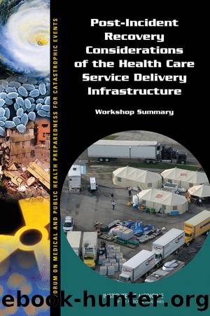 Post-Incident Recovery Considerations of the Health Care Service Delivery Infrastructure by Theresa Wizemann