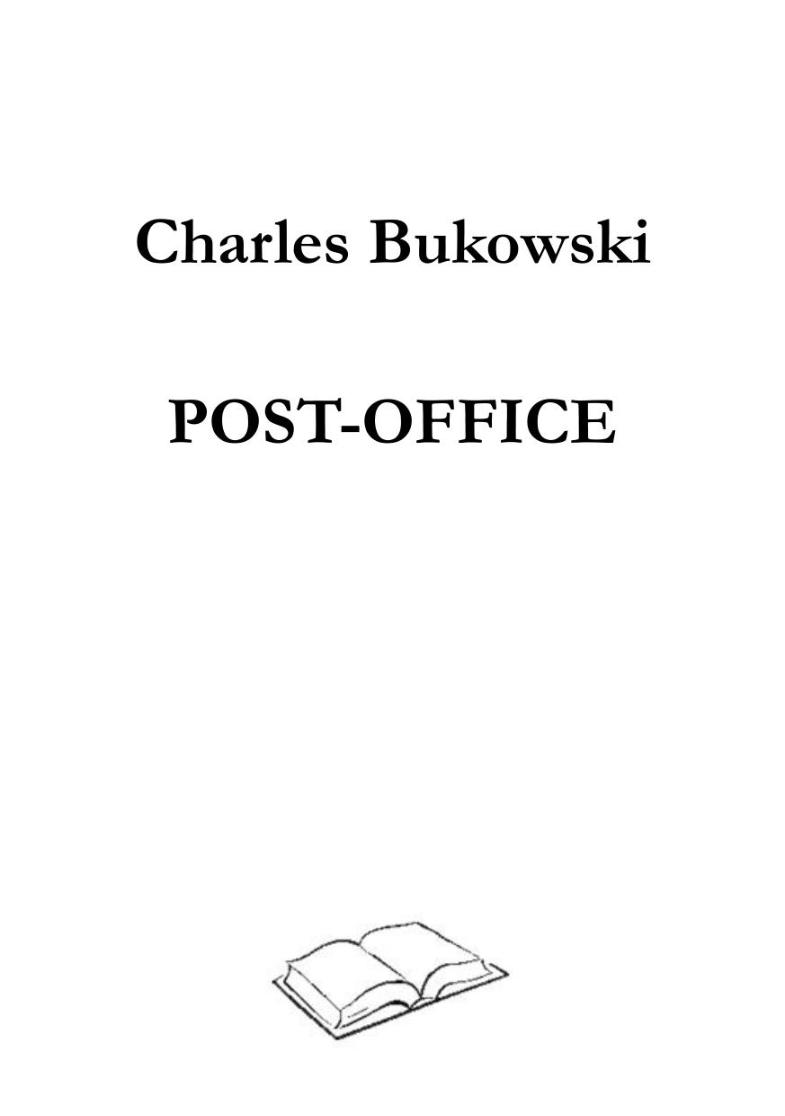 Post-office by Charles Bukowski