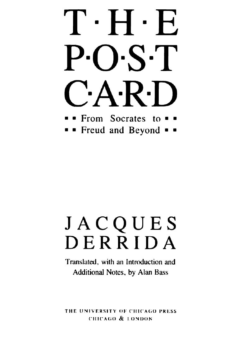 Postcard [From Socrates To Freud And Beyond] by Unknown