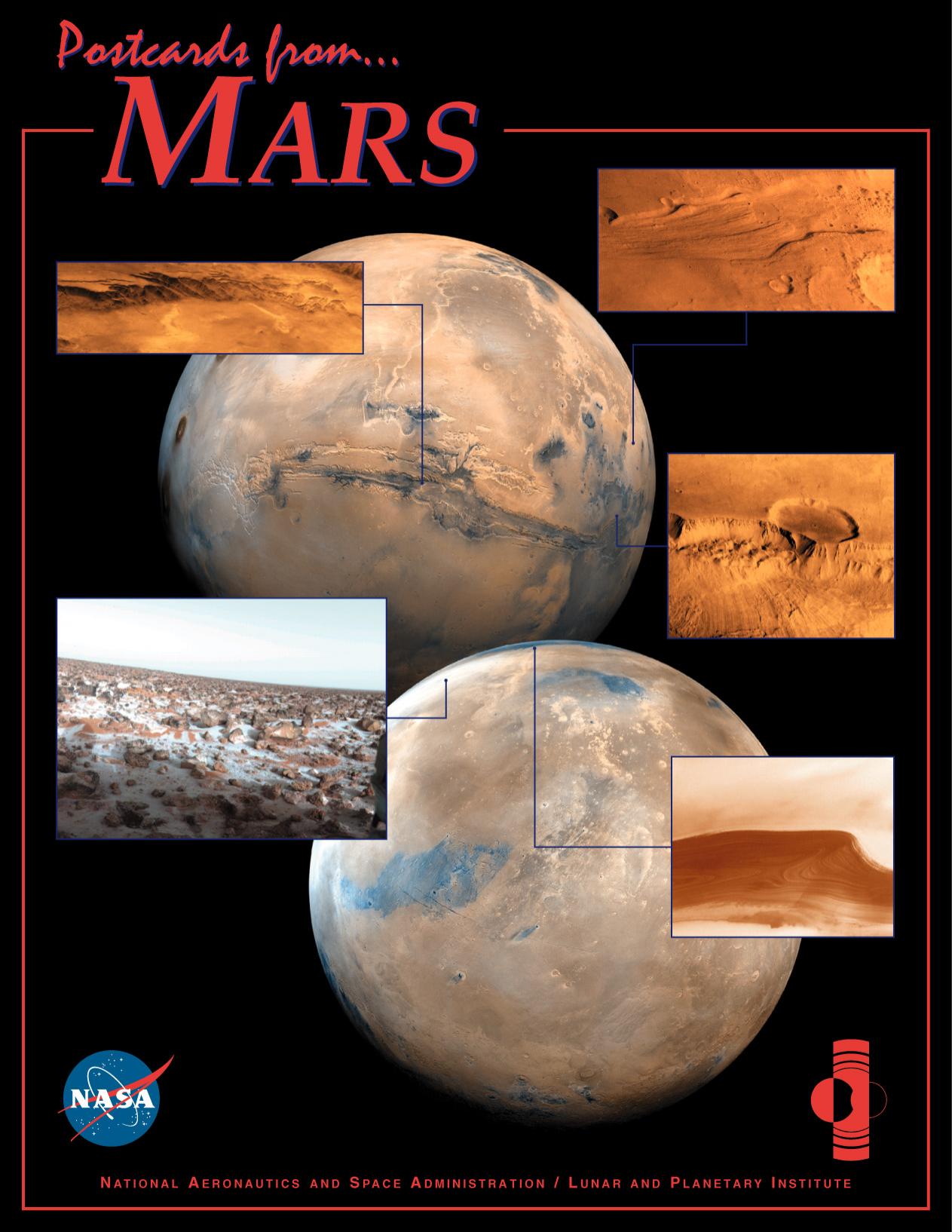 Postcards from ... Mars by United States. National Aeronautics and Space Administration
