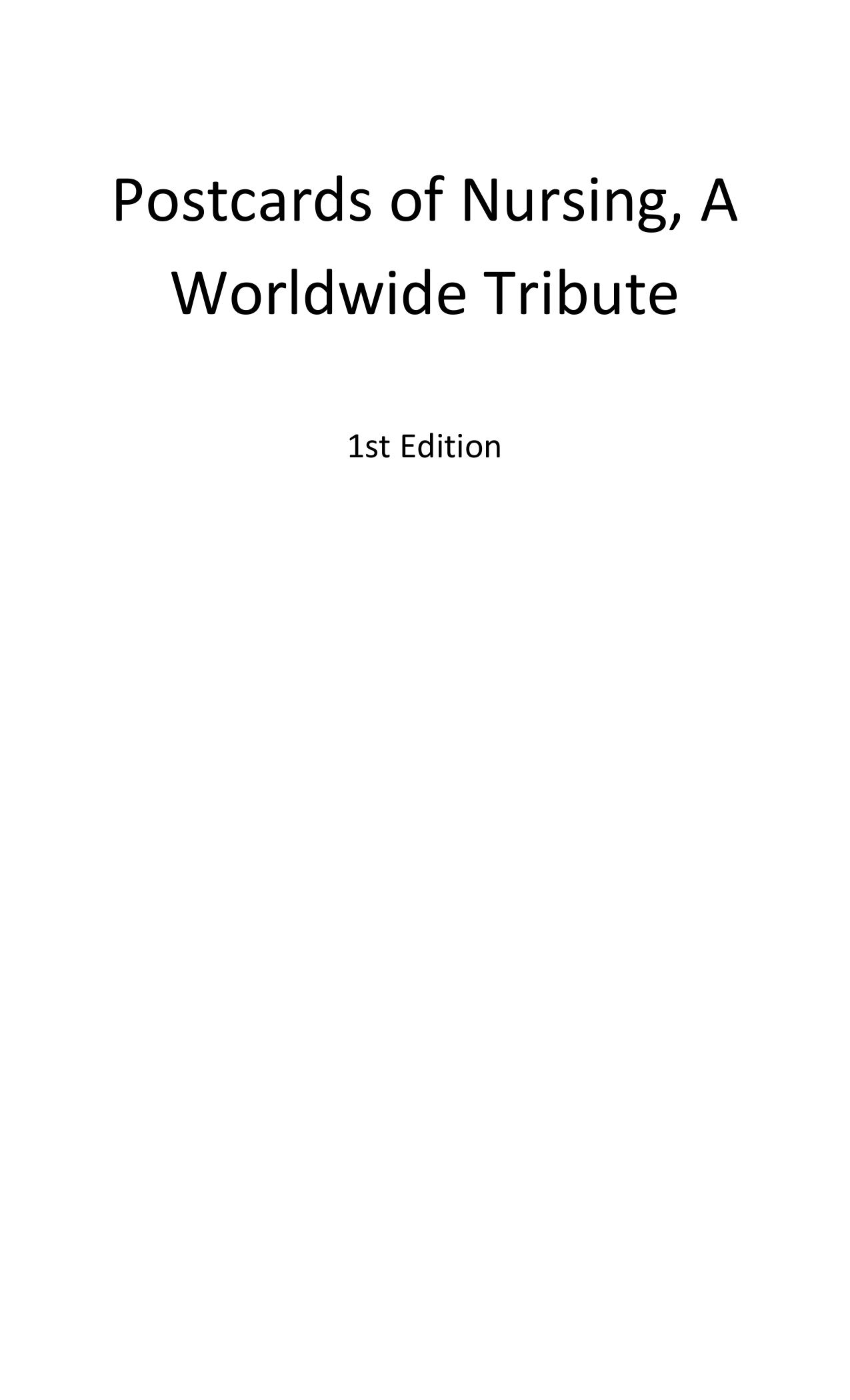 Postcards of nursing : a world-wide tribute by Casey Patricia; Gibbons Tom; Kors Erika; Zwerdling Michael
