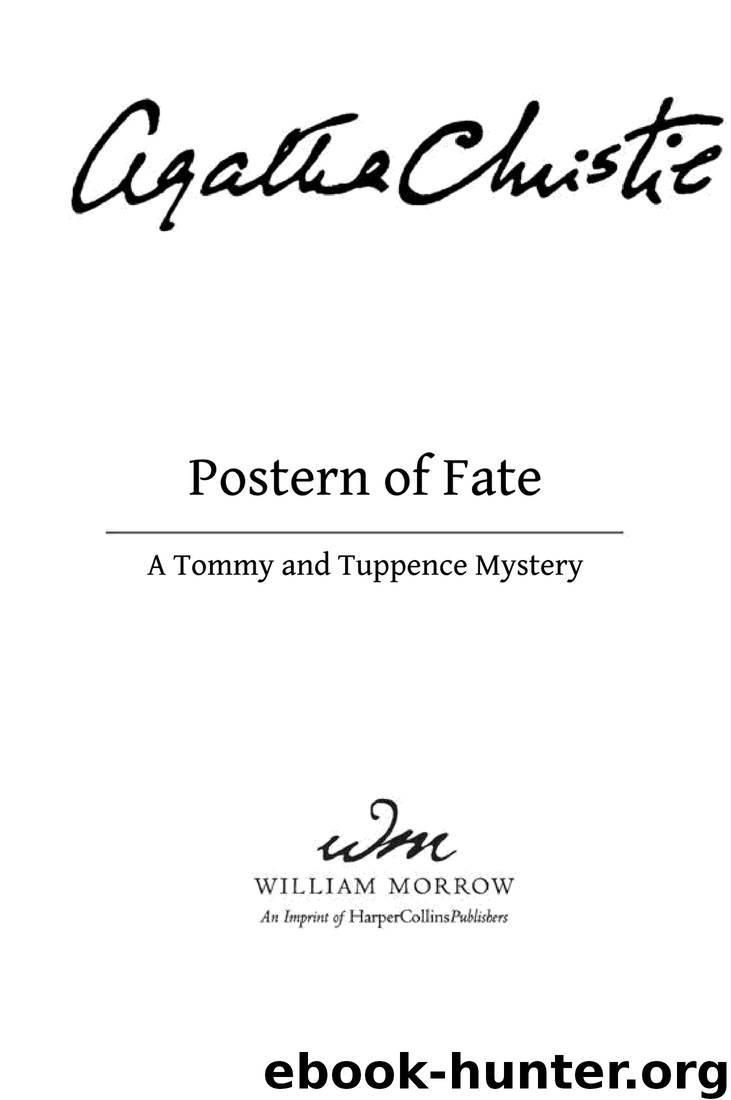 Postern of Fate: A Tommy and Tuppence Mystery by Agatha Christie