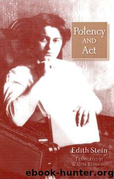 Potency and Act (The Collected Works of Edith Stein) by Edith Stein