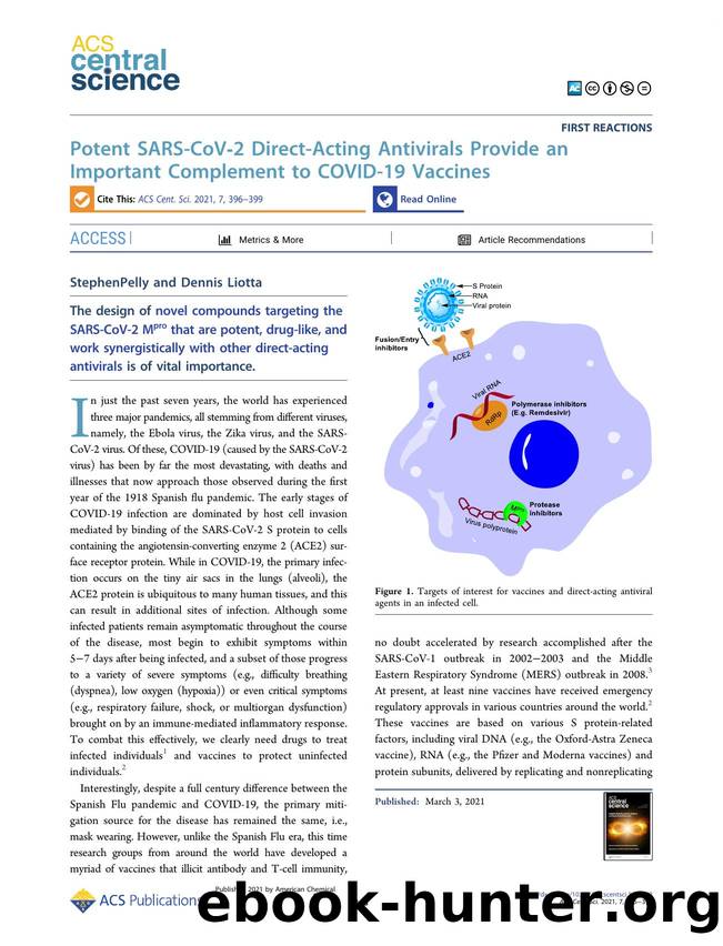 Potent SARS-CoVâ2 Direct-Acting Antivirals Provide an Important Complement to COVID-19 Vaccines by Stephen Pelly & Dennis Liotta (ORCID: 0000-0002-7736-7113)