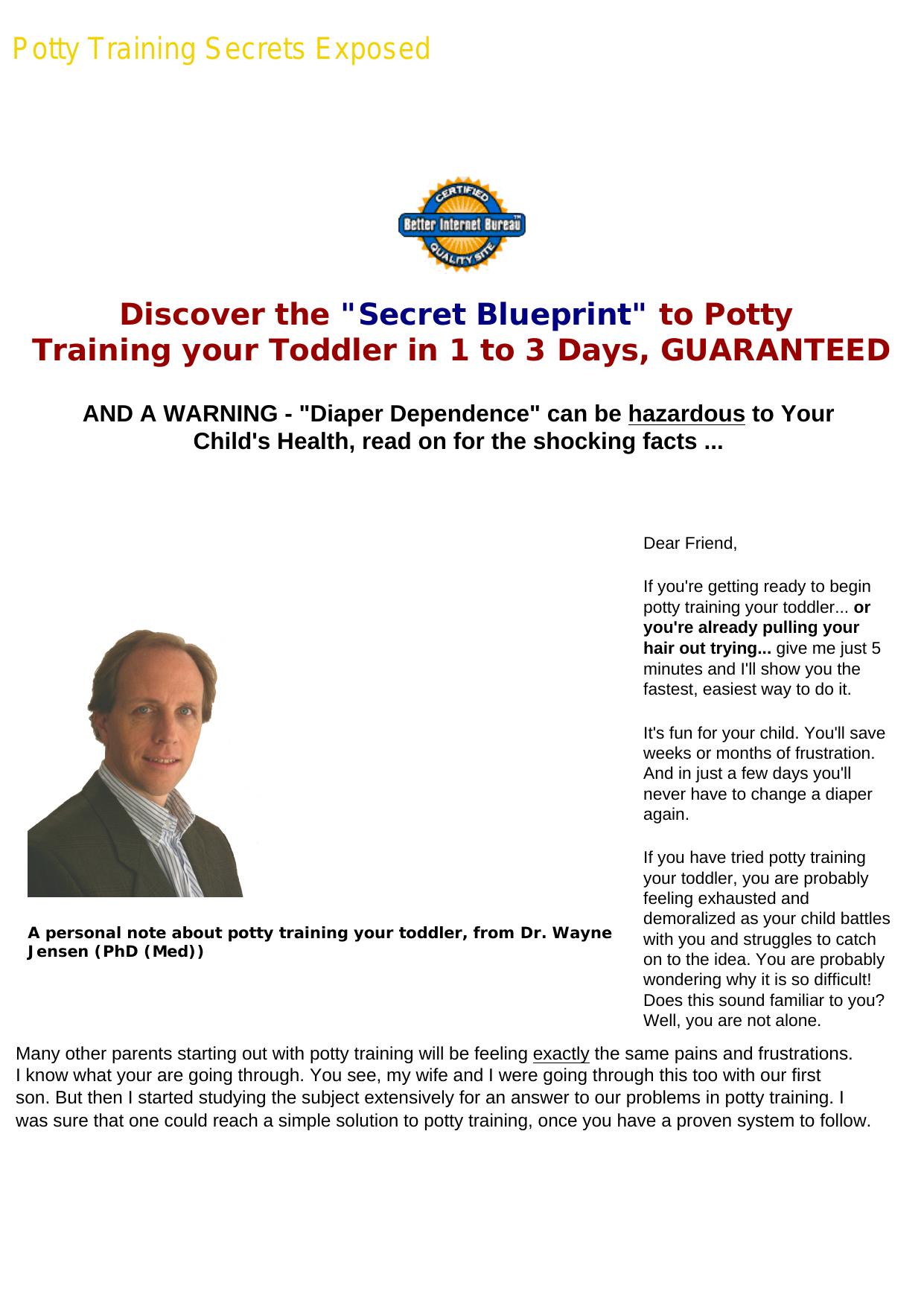 Potty Training In 1 To 3 Days. by Best of Kuszter's Collection