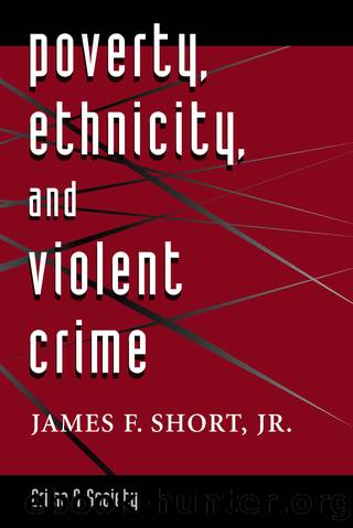 Poverty, Ethnicity, And Violent Crime by James F. Short Jr