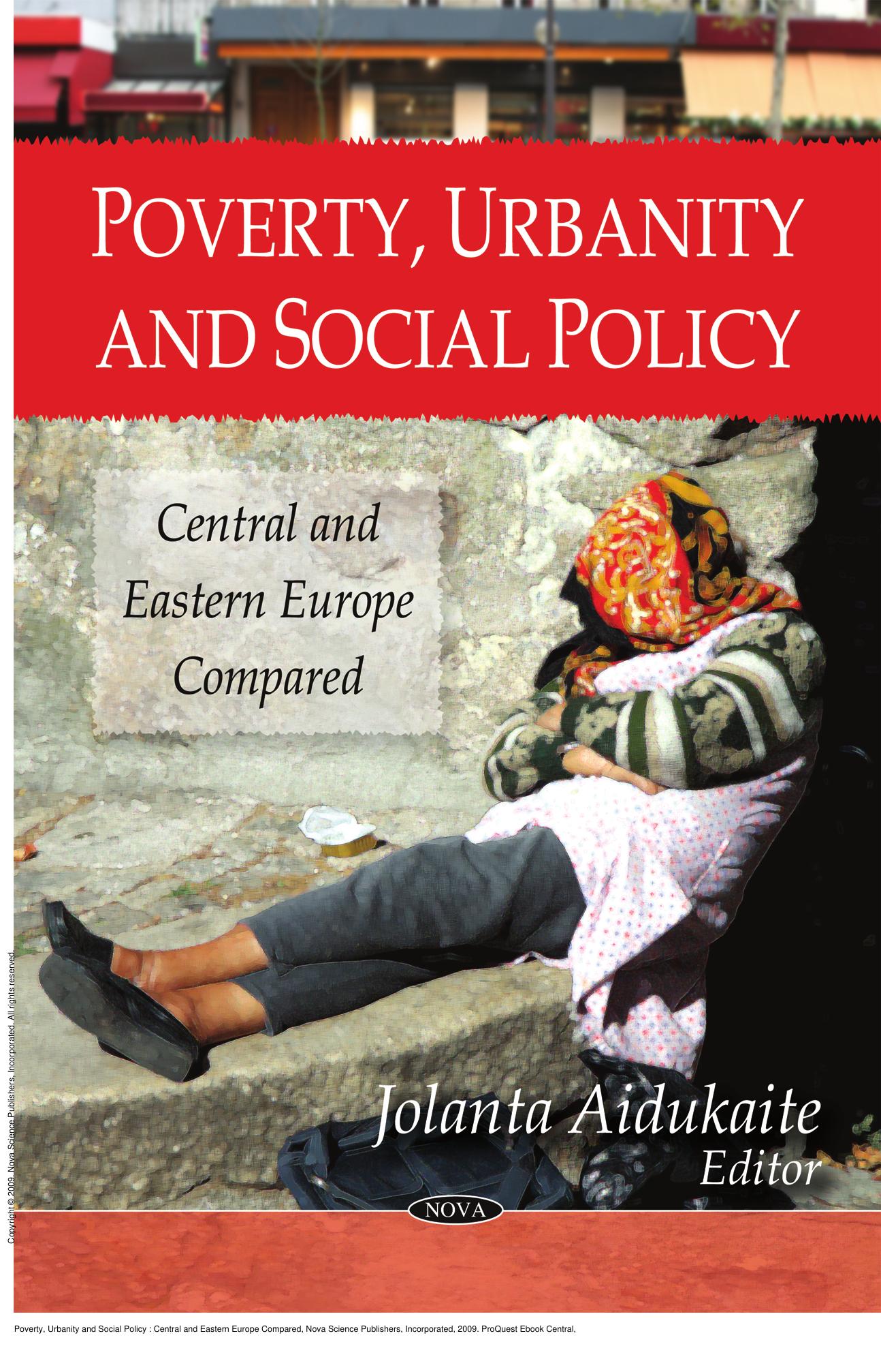 Poverty, Urbanity and Social Policy : Central and Eastern Europe Compared by Jolanta Aldukaite