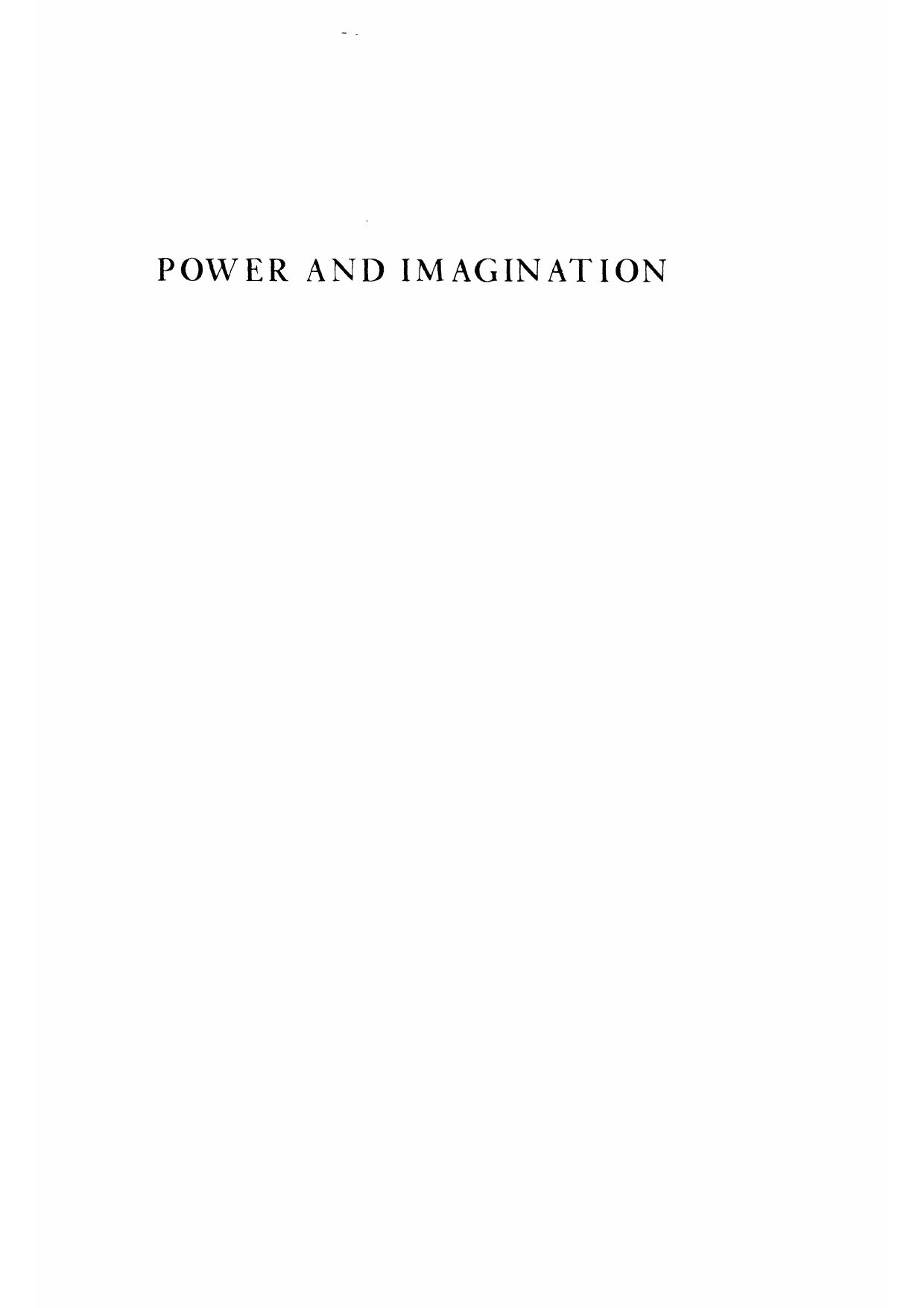 Power & Imagination by Martines