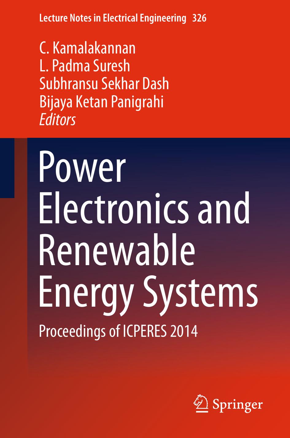 Power Electronics and Renewable Energy Systems by Unknow