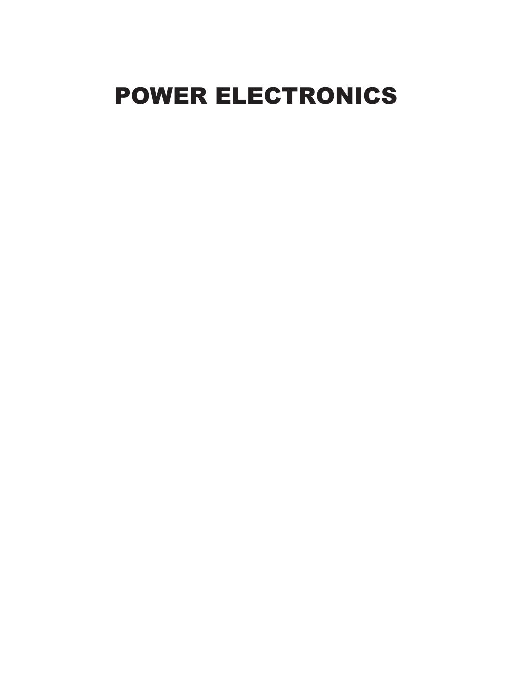 Power Electronics by Mandal