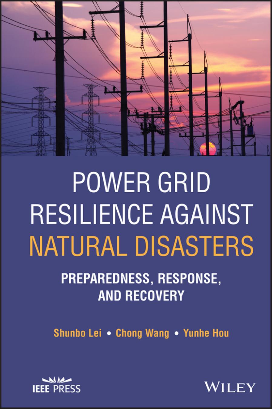 Power Grid Resilience against Natural Disasters: Preparedness, Response, and Recovery (IEEE Press) by Shunbo Lei Chong Wang Yunhe Hou