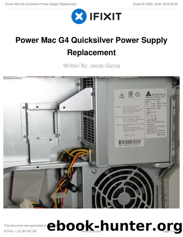 Power Mac G4 Quicksilver Power Supply Replacement by Unknown