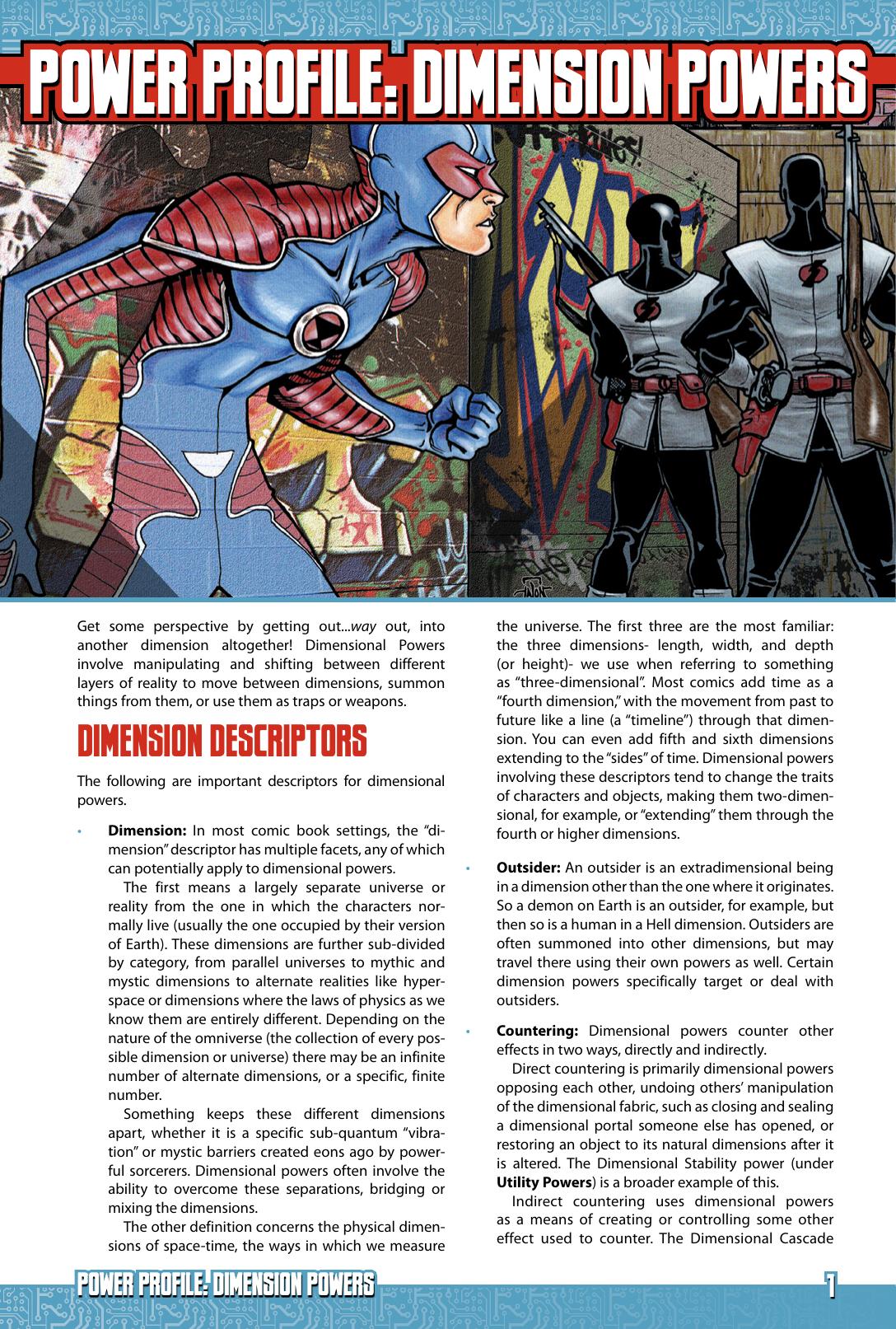 Power Profile: Dimension Powers by Steve Kenson