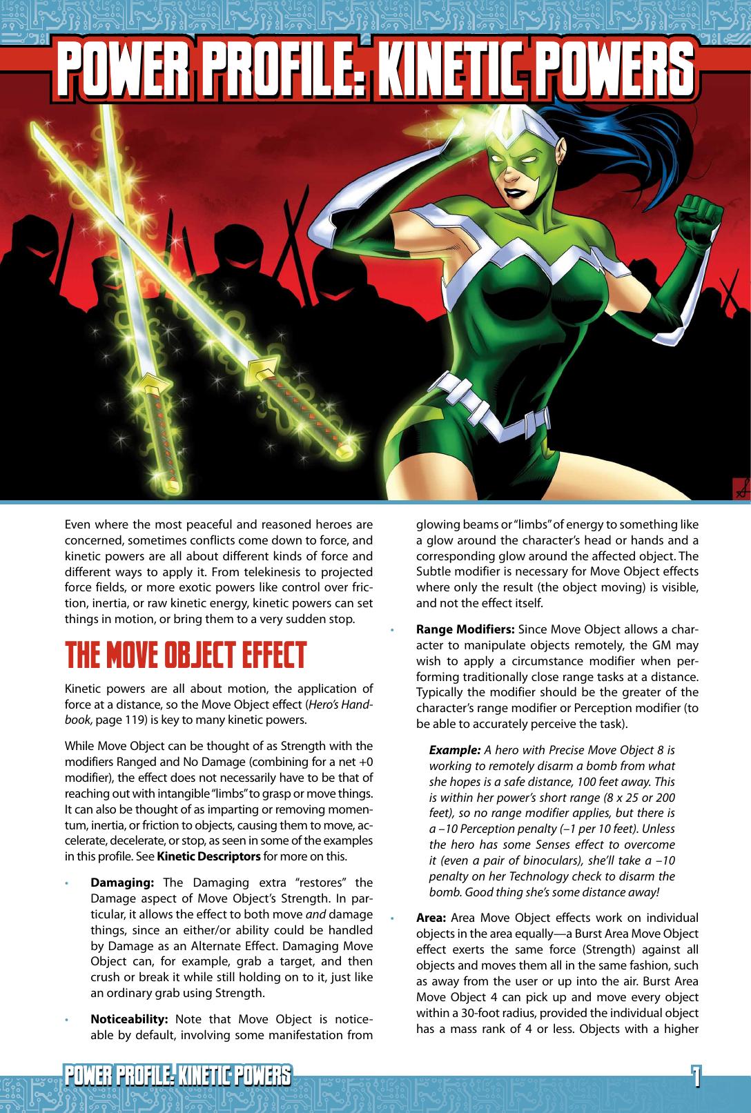 Power Profile: Kinetic Powers by Steve Kenson