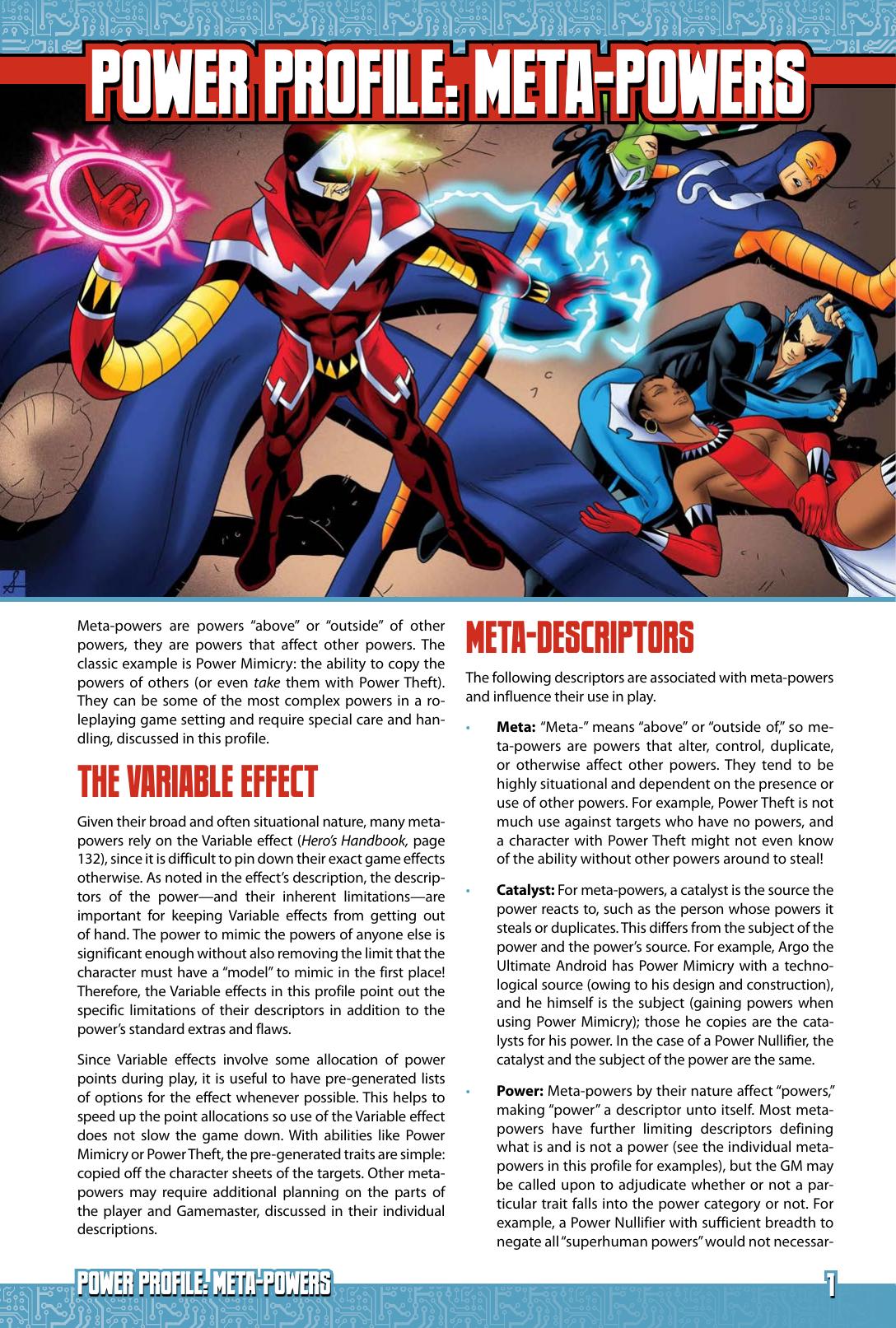 Power Profile: Meta-Powers by Steve Kenson