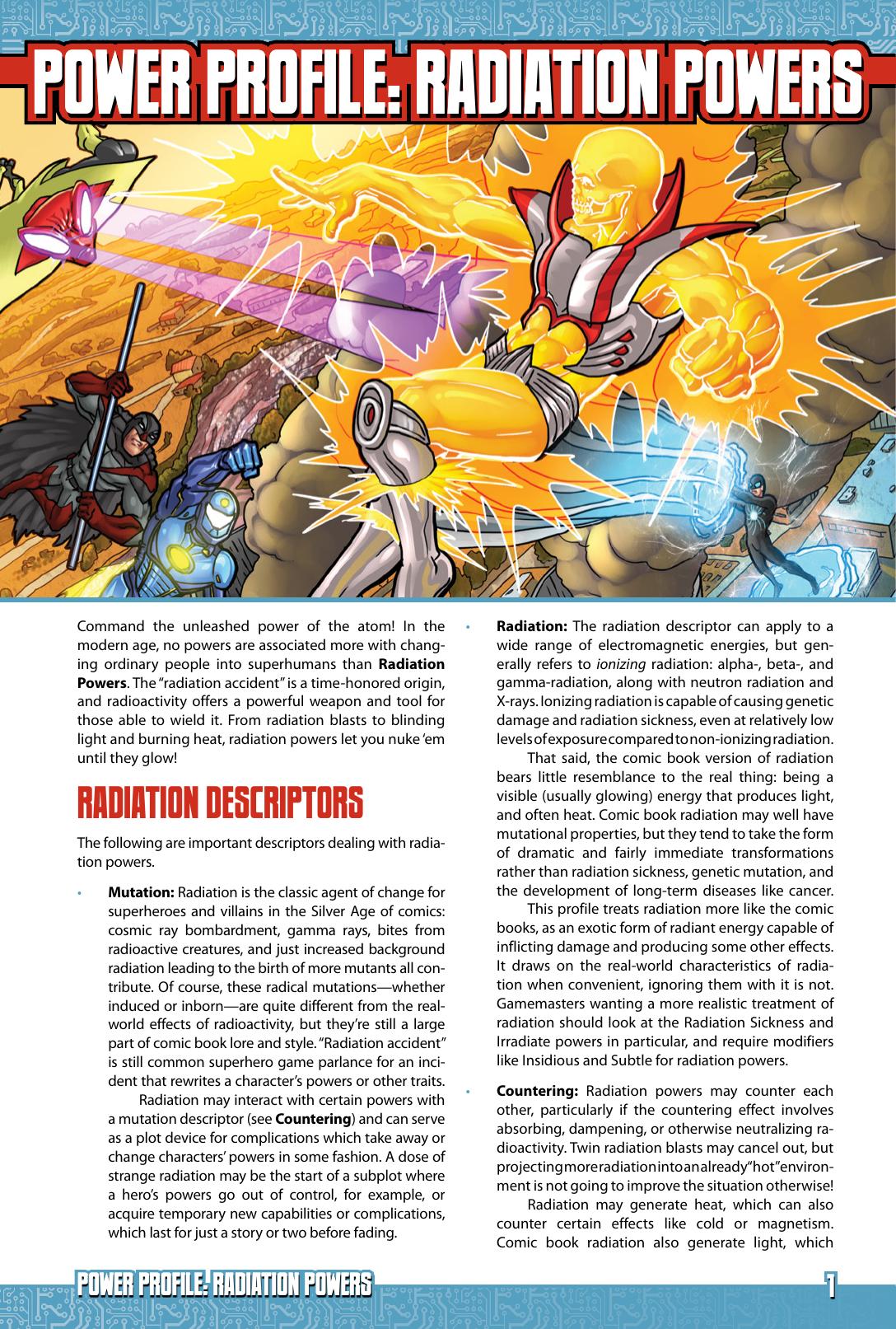 Power Profile: Radiation Powers by Steve Kenson