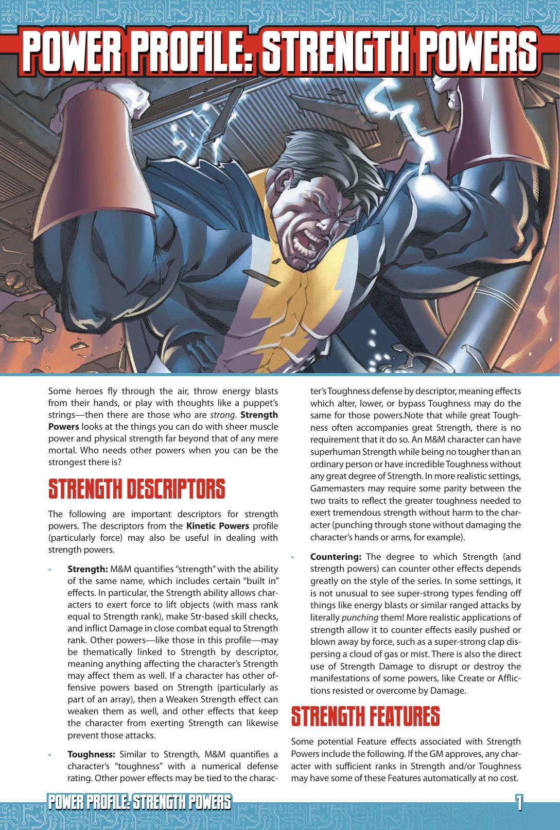 Power Profile: Strength Powers by Steve Kenson
