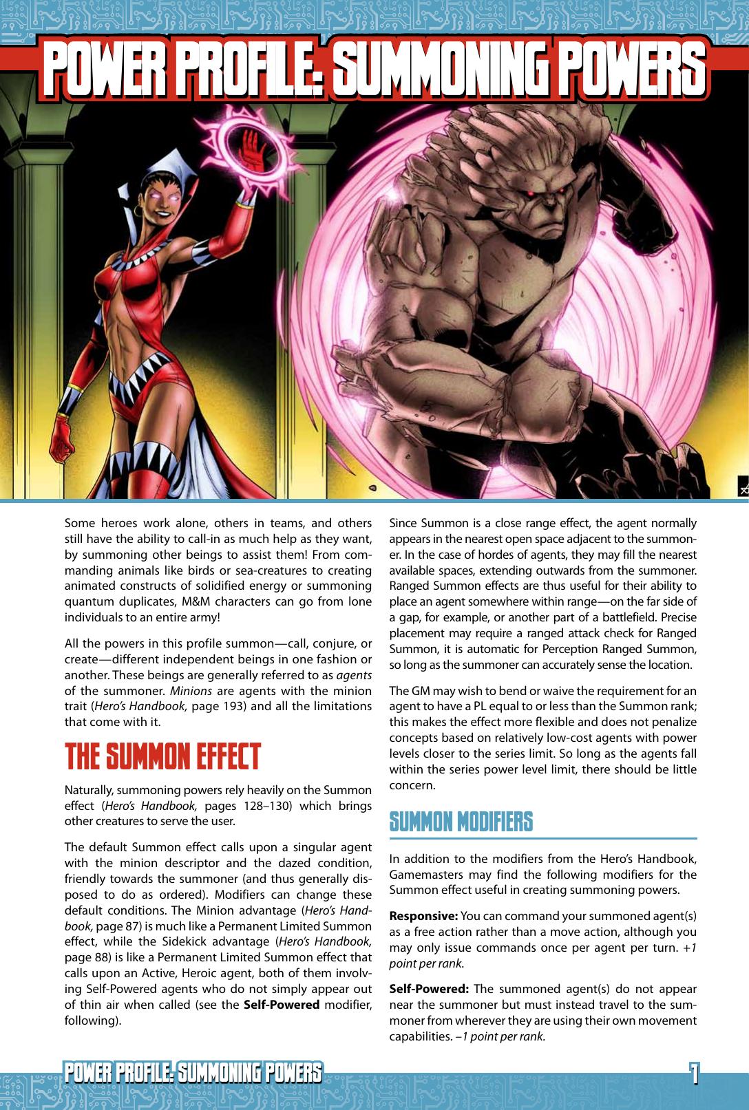Power Profile: Summoning Powers by Steve Kenson
