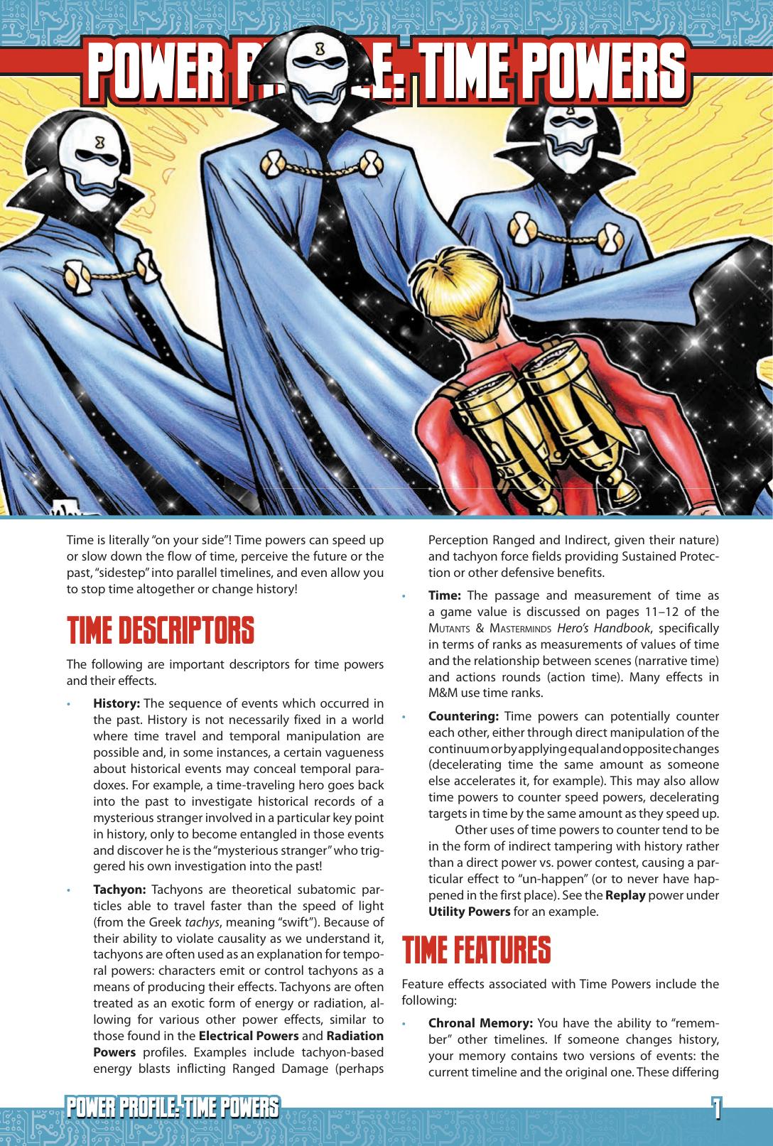 Power Profile: Time Powers by Steve Kenson