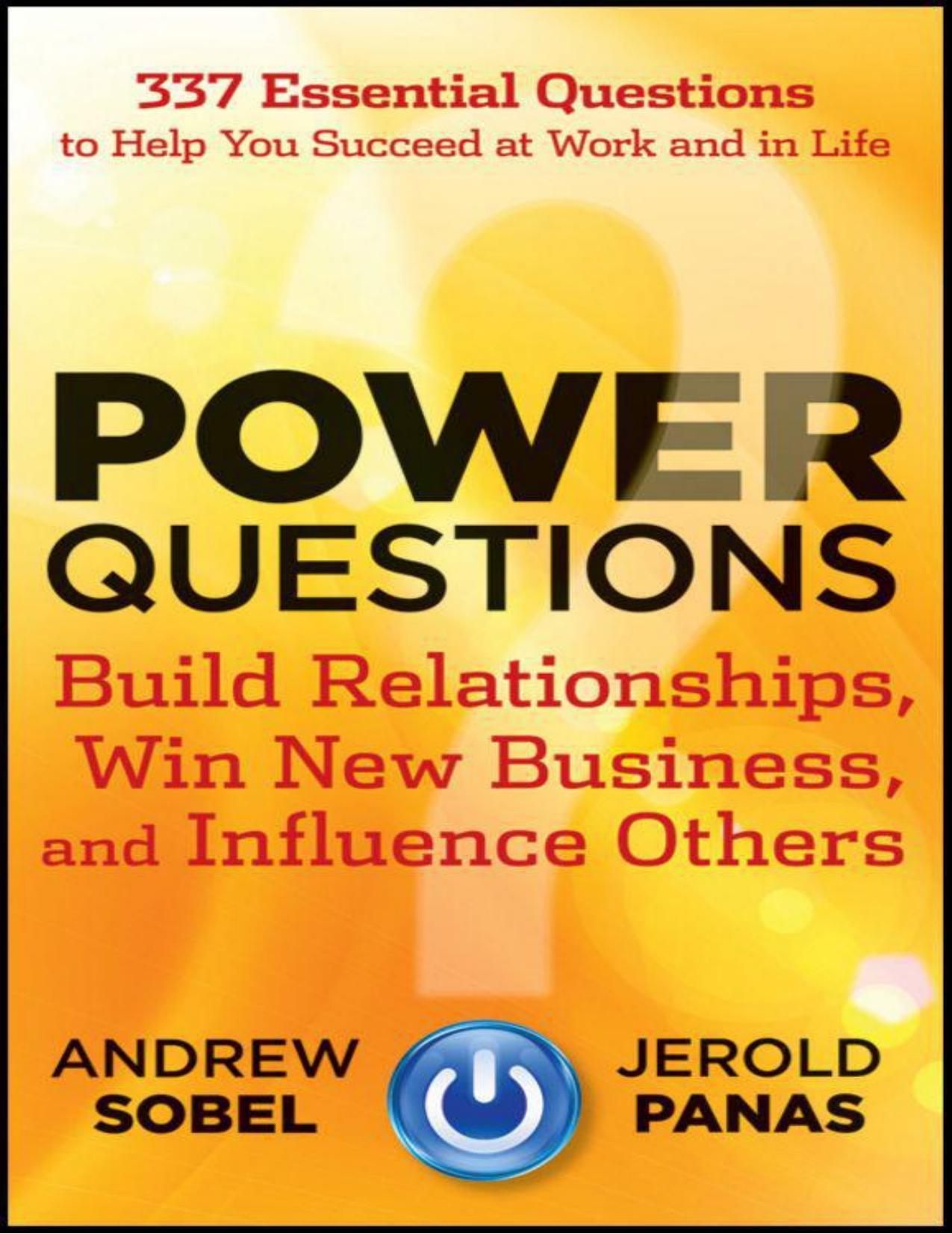 Power Questions by Sobel Andrew & Panas Jerold