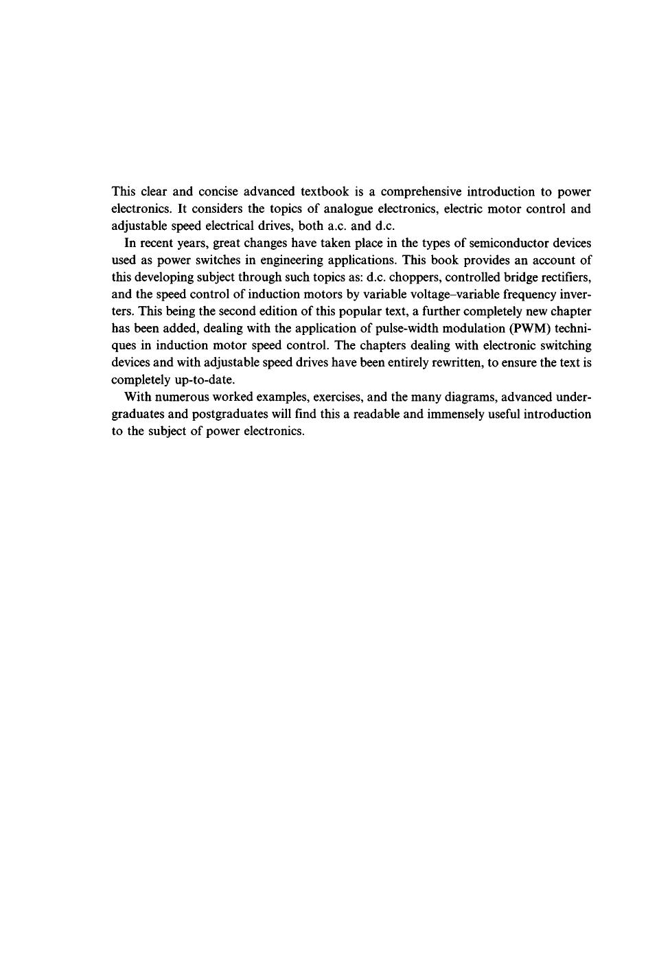 Power electronics and motor control by Unknow