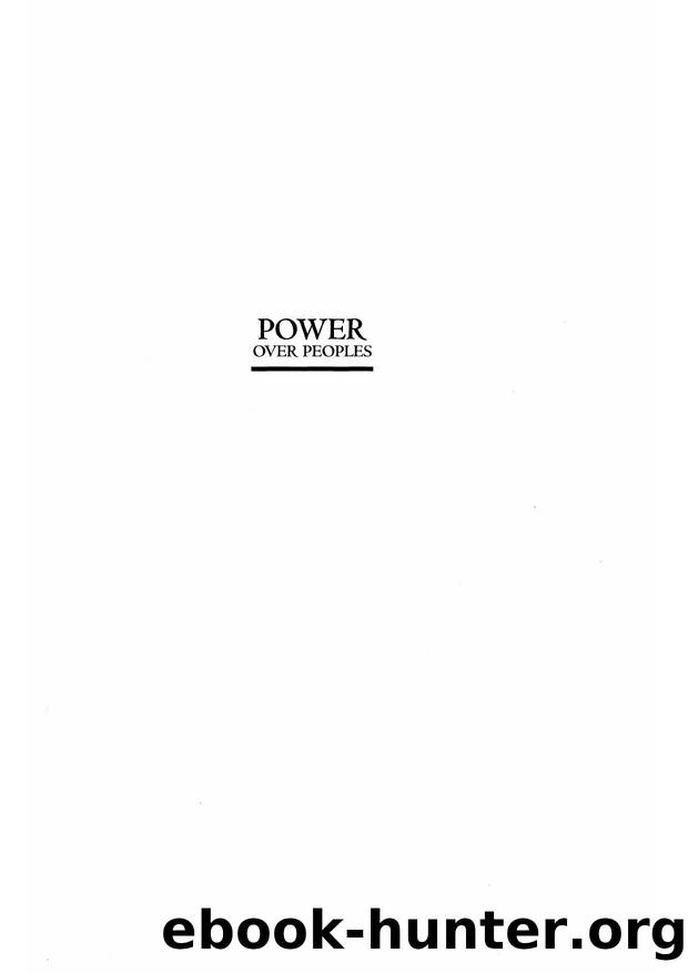 Power over Peoples Technology, Environments, and Western Imperialism, 1400 to the Present by Unknown