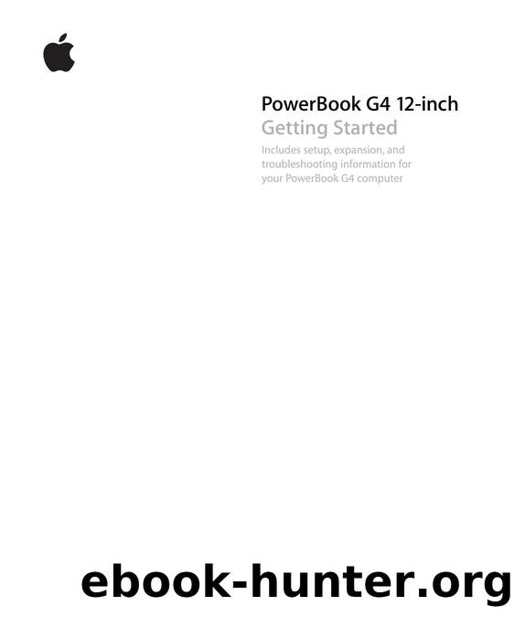 PowerBook G4 12-inch (1.33 GHz) Manual by Apple Product Documentation