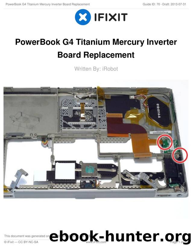 PowerBook G4 Titanium Mercury Inverter Board Replacement by Unknown