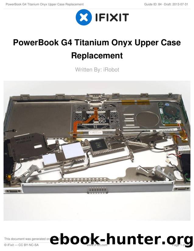 PowerBook G4 Titanium Onyx Upper Case Replacement by Unknown