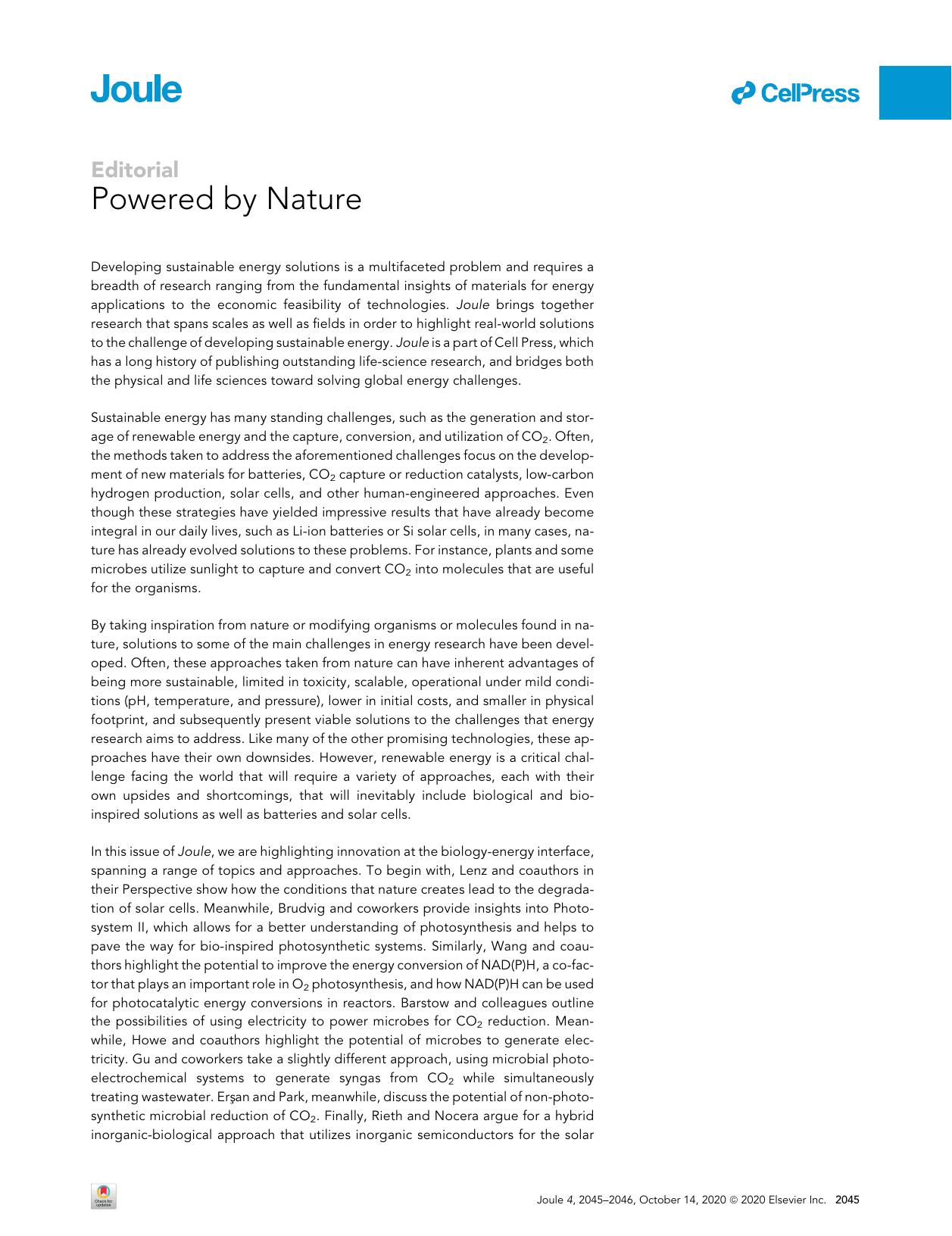 Powered by Nature by Alexandra K. Stephan