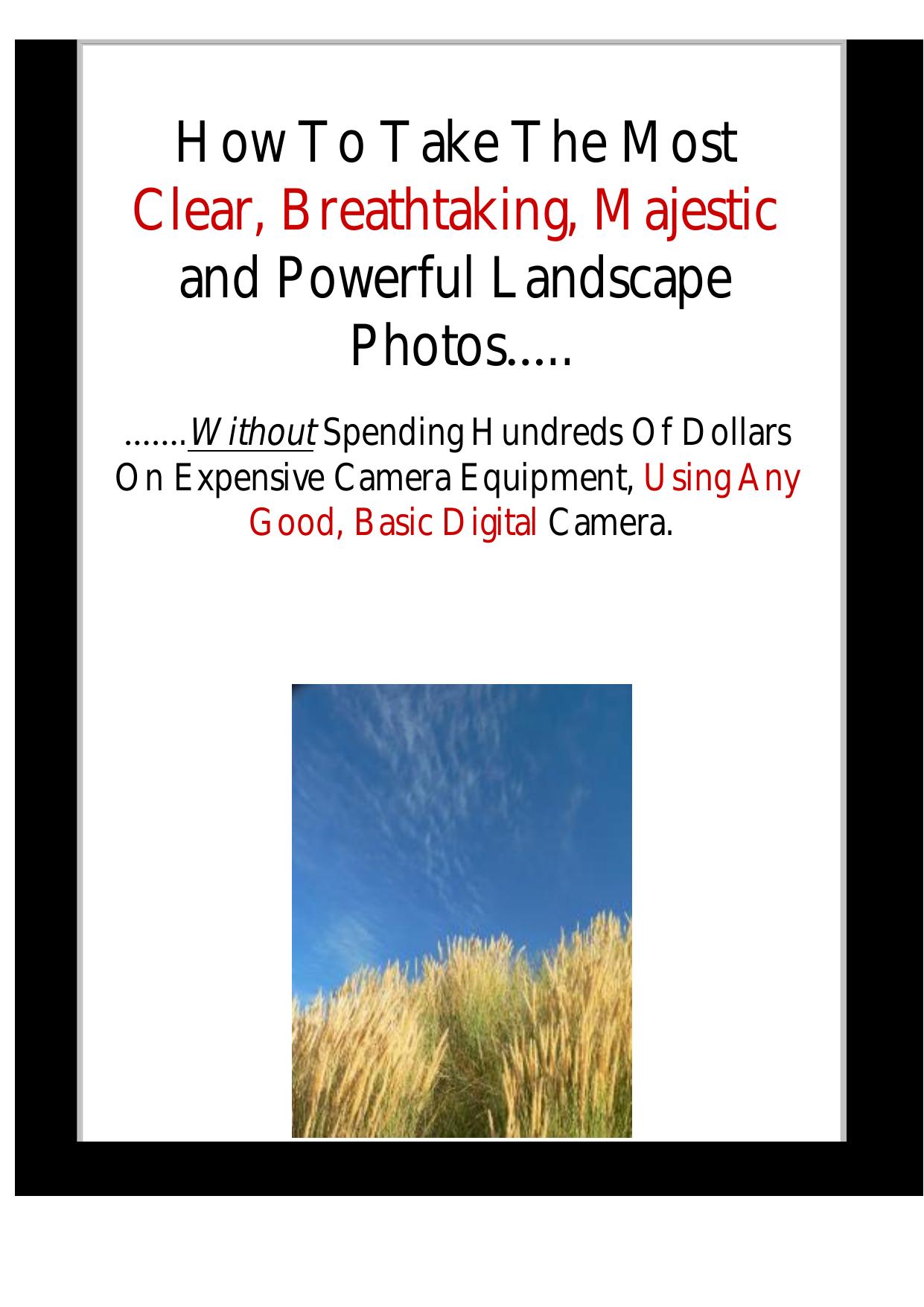 Powerful Landscape Photography. by Best of Kuszter's Collection