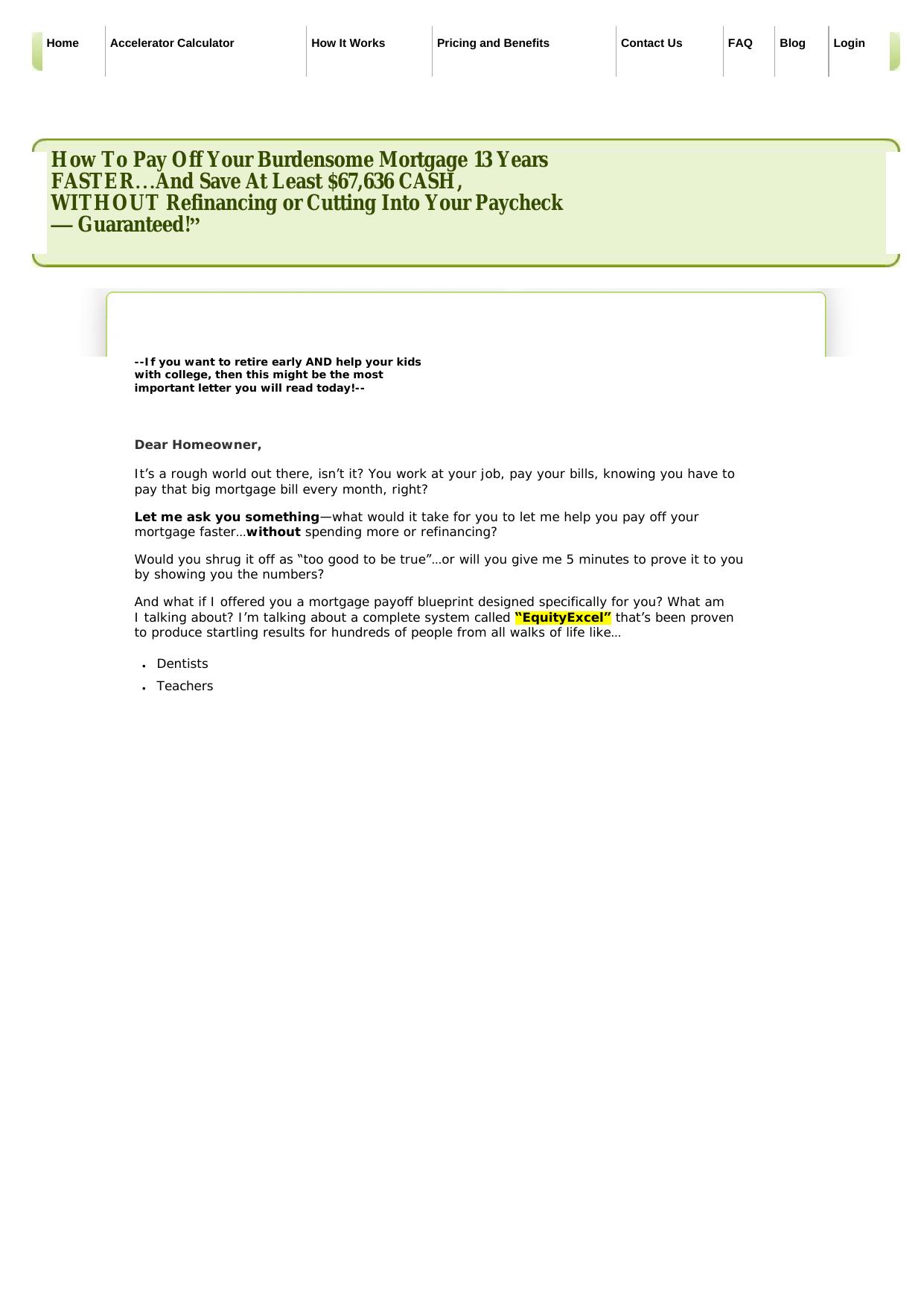 Powerful Personalized Mortgage Acceleration System. by Best of Kuszter's Collection