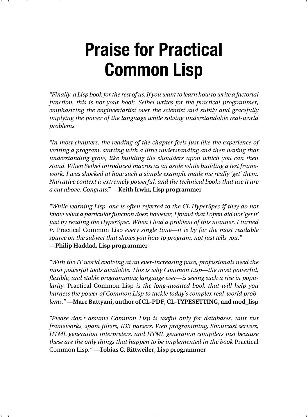 Practical Common Lisp by Peter Seibel