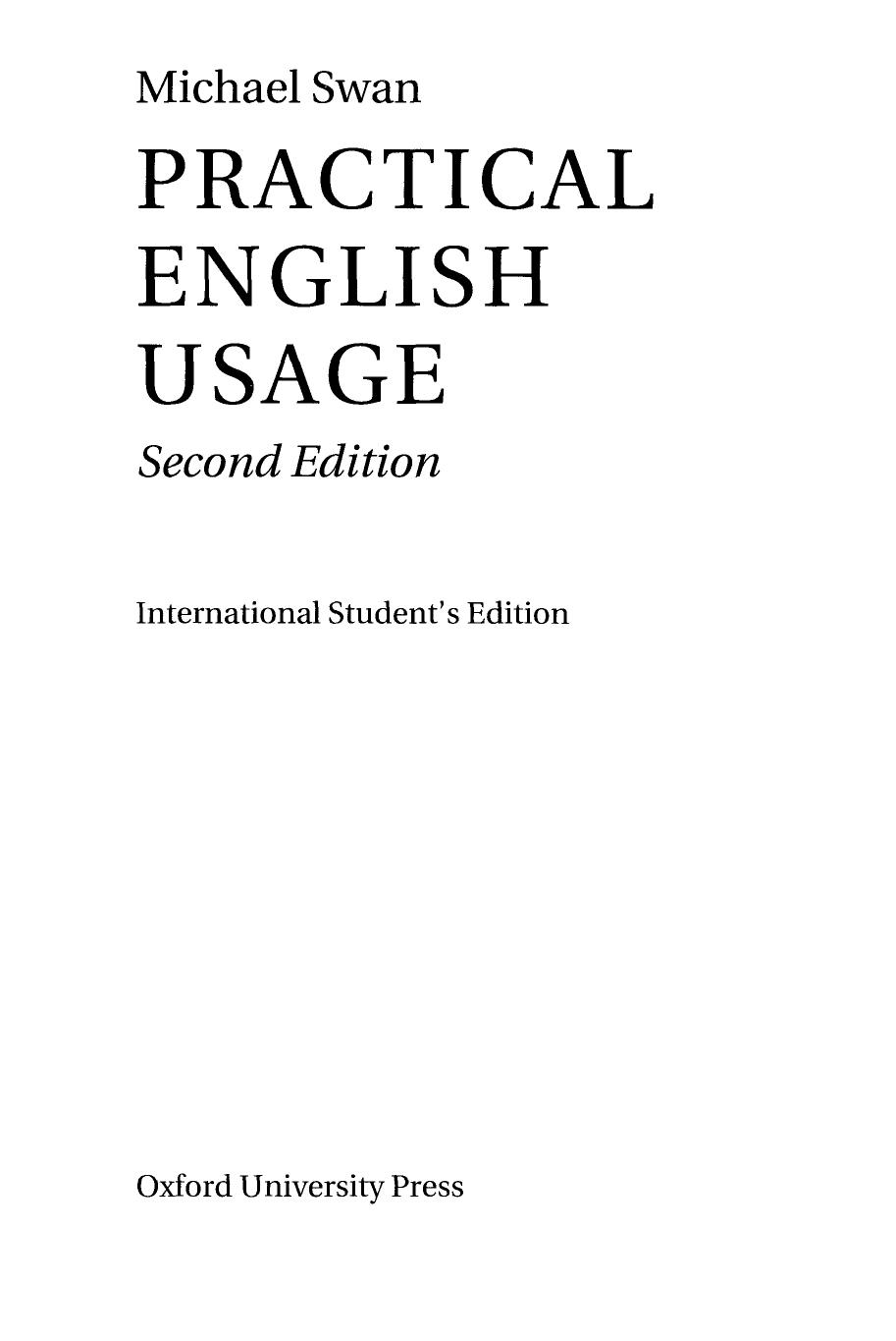 Practical English Usage by Michael Swan