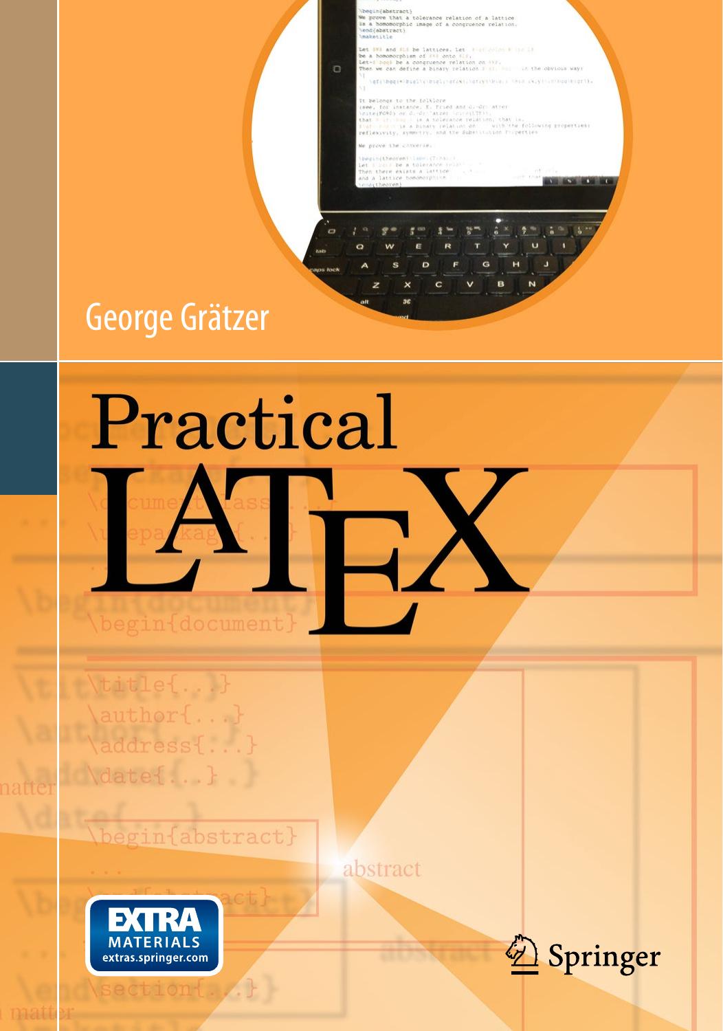 Practical LaTeX by George Grätzer