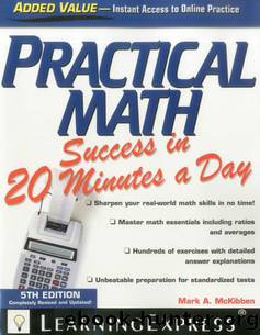 Practical Math Success in 20 Minutes a Day by Mark A. McKibben