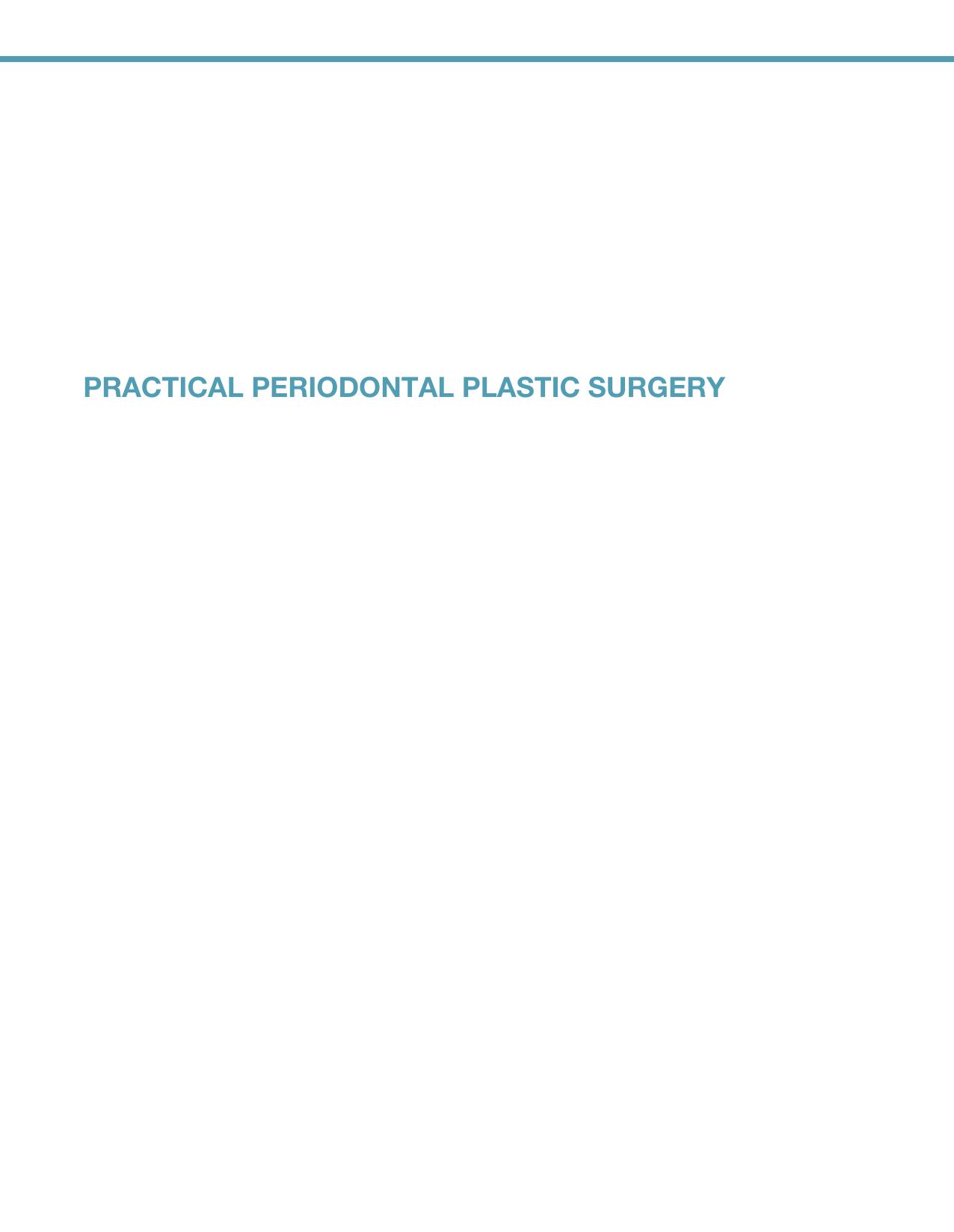 Practical Periodontal Plastic Surgery, 2nd Edition by Unknow