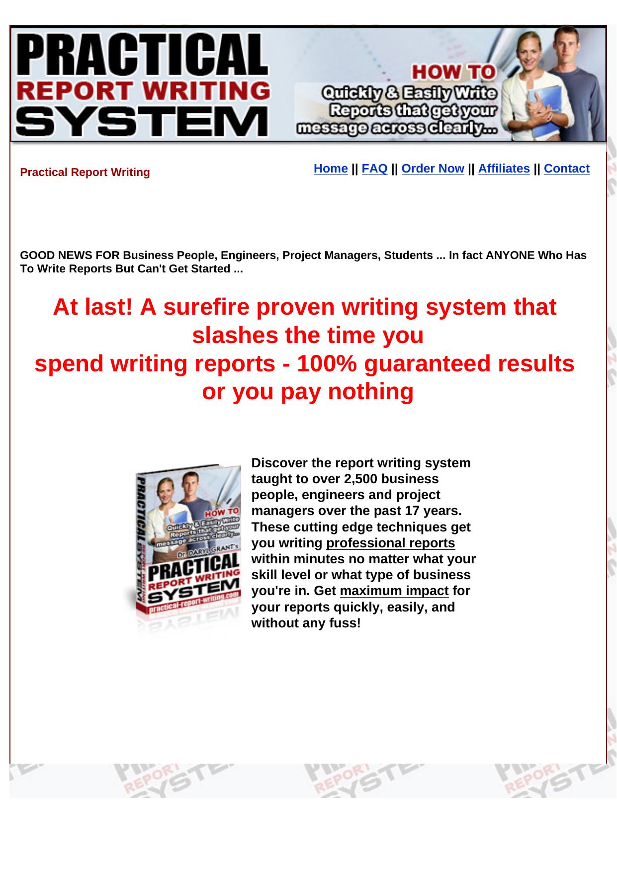 Practical Report Writing. by Best of Kuszter's Collection