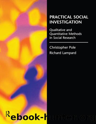 Practical Social Investigation by Richard Lampard Christopher Pole