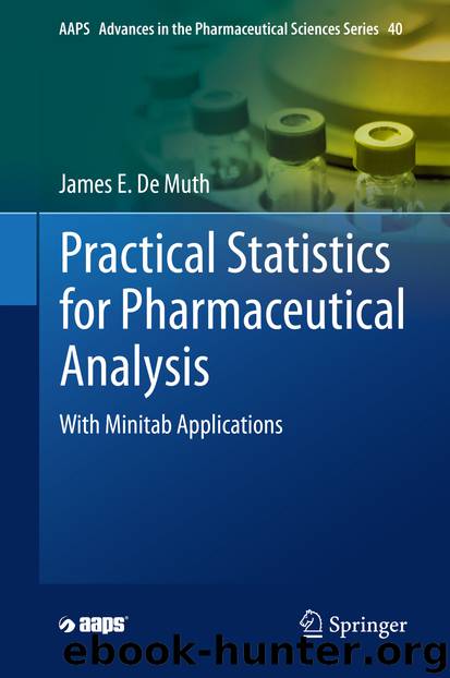 Practical Statistics for Pharmaceutical Analysis by James E. De Muth