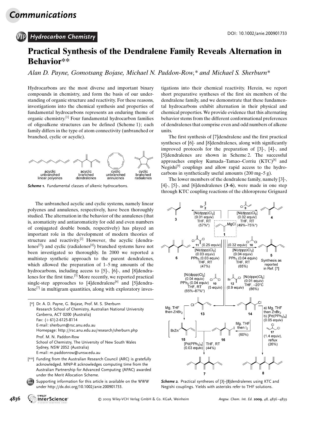 Practical Synthesis of the Dendralene Family Reveals Alternation in Behavior by Unknown