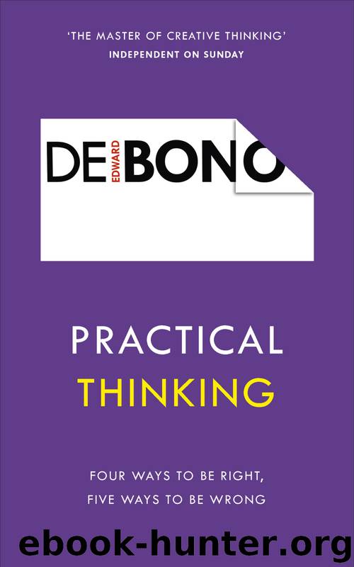 Practical Thinking by Edward De Bono