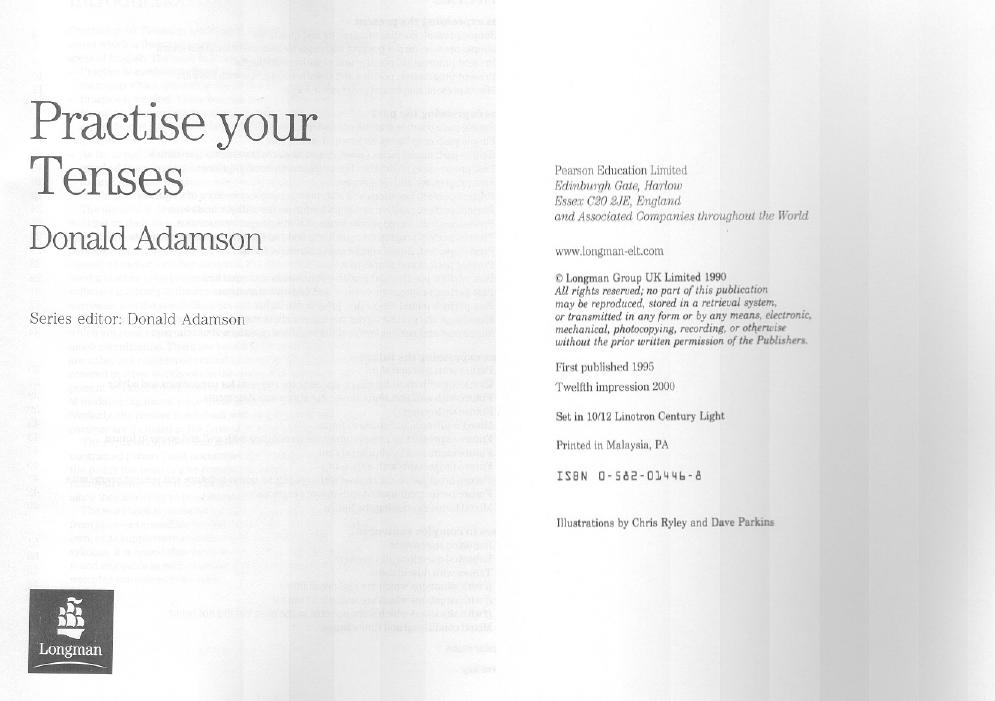 Practise your Tenses by Adamson Donald