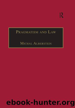 Pragmatism and Law by Alberstein Michal;Sarat Professor Austin D.;