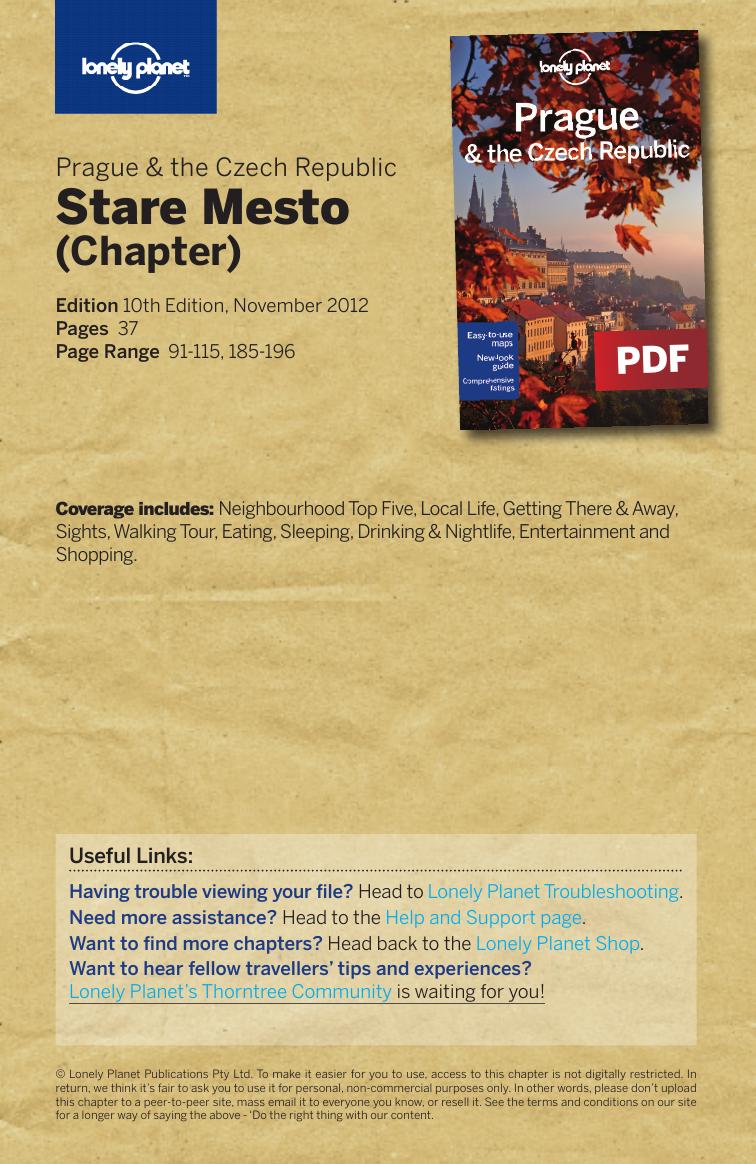 Prague & the Czech Republic - Stare Mesto by Lonely Planet